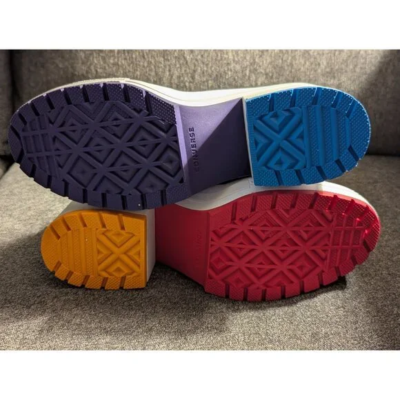 Converse Pride Chuck Taylor All Star Glitter Platform Heel Sneakers Womens 11 - Picture 11 of 11